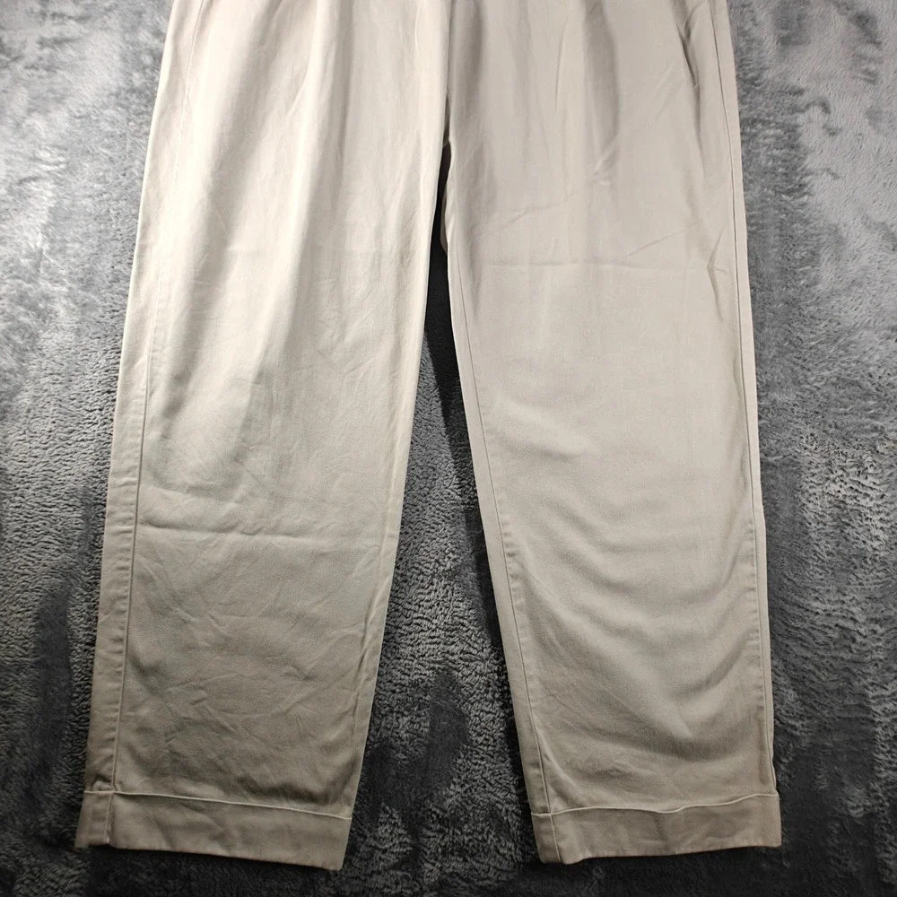 Vintage USA Polo Ralph Lauren Hammond Pant Mens 36x31 Stone Pleated Chino Andrew